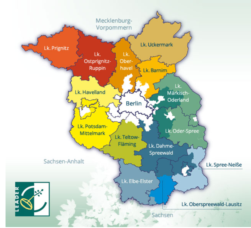 LEADER-Regionen in Brandenburg